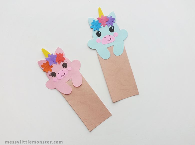Unicorn Bookmark Craft for Kids