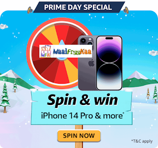 Spin And Win iPhone 14 Pro - Amazon Prime Game