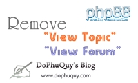 Remove "view topic" and "view forum" phpBB3