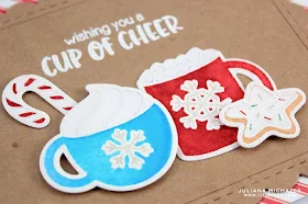 Sunny Studio Stamps: Mug Hugs Cup of Cheer Christmas Card by Juliana Michaels.