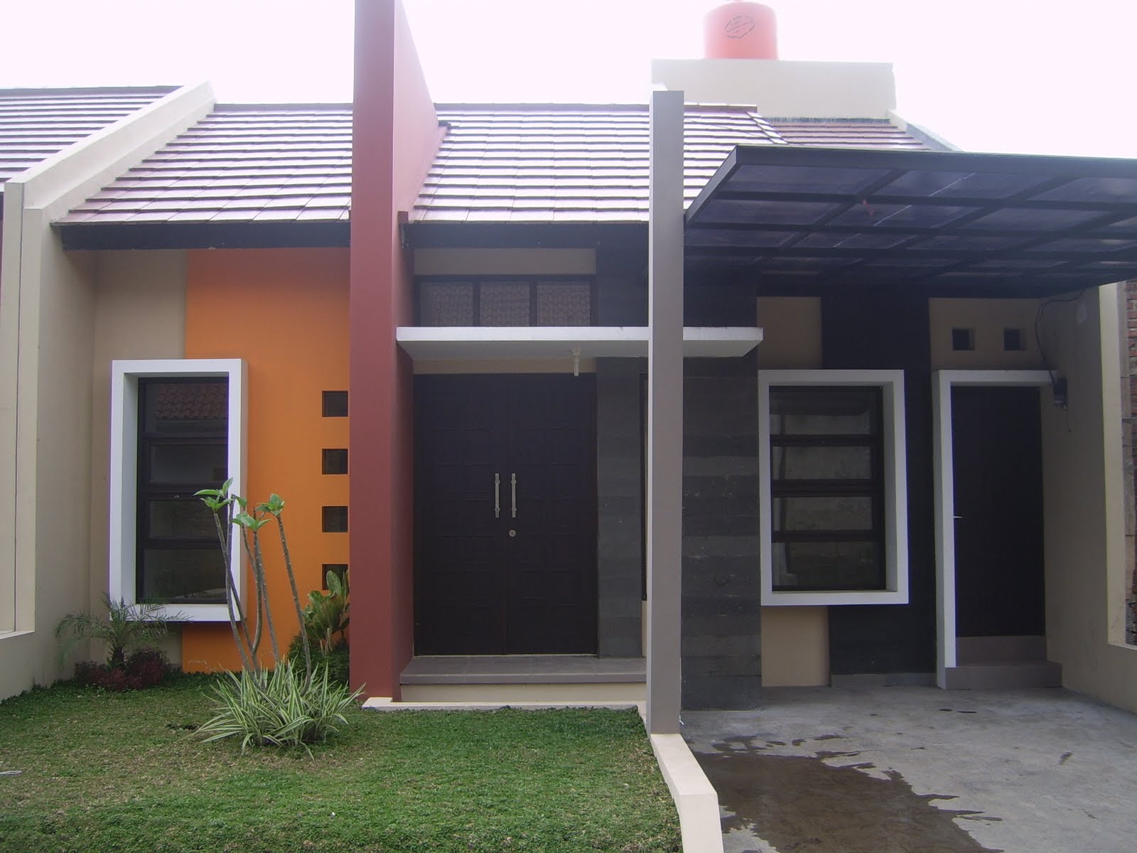 Contoh Gambar  Rumah Minimalis Modern 1 Lantai  Tampak Depan  