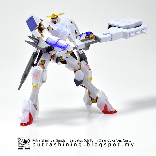 HGIBO 1/144 Gundam Barbatos 6th Form Clear Color Ver. Custom by Putra Shining