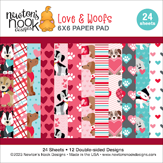 Newton's Nook Designs Love & Woofs Patterned Paper Pad