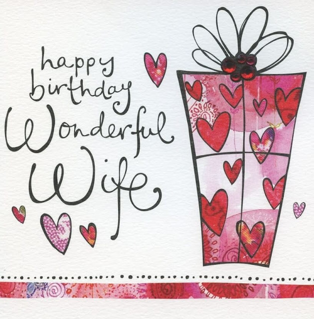 happy birthday wife present gift image, greeting cards