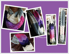 free crochet cowl chevron pattern