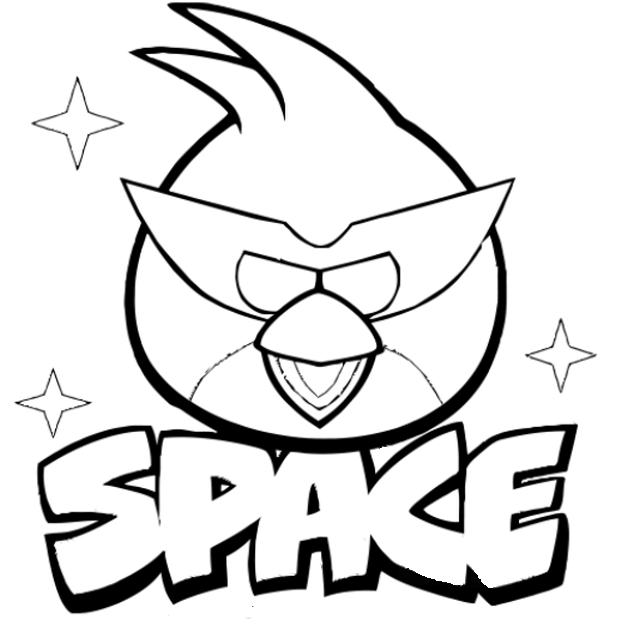 Free coloring pages of red angry birds
