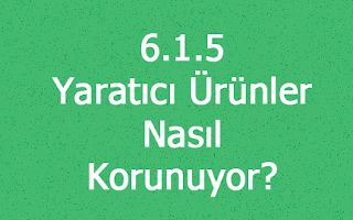 6.1.5 Yaratıcı Ürünlerimiz Nasıl Korunuyor?