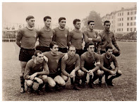 C. D. MIRANDÉS - Miranda de Ebro, Burgos, España - Temporada 1964-65 - Elcoro, Lamarca, Zubizarreta, Sertucha, Baroja y Gracia; Linzoáin, Pangu, Gómez, Pálix y Letamendía - EIBAR 4, MIRANDÉS 0 - 18/10/1964 - Liga de 3ª Divisiión, jornada 6 - Eibar, Gupúzcoa, campo de Ipurúa - El Mirandés se clasificó 10º en el Grupo IV de la 3ª División