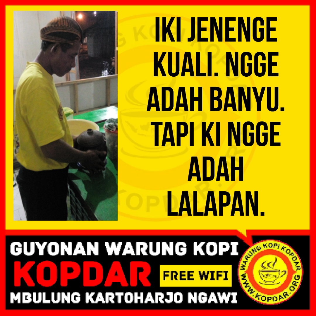 GAMBAR KATA KATA LUCU JAWA WARUNG KOPI KOPDAR