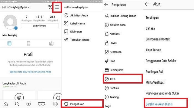 Cara Mengubah Akun IG Menjadi Akun Bisnis