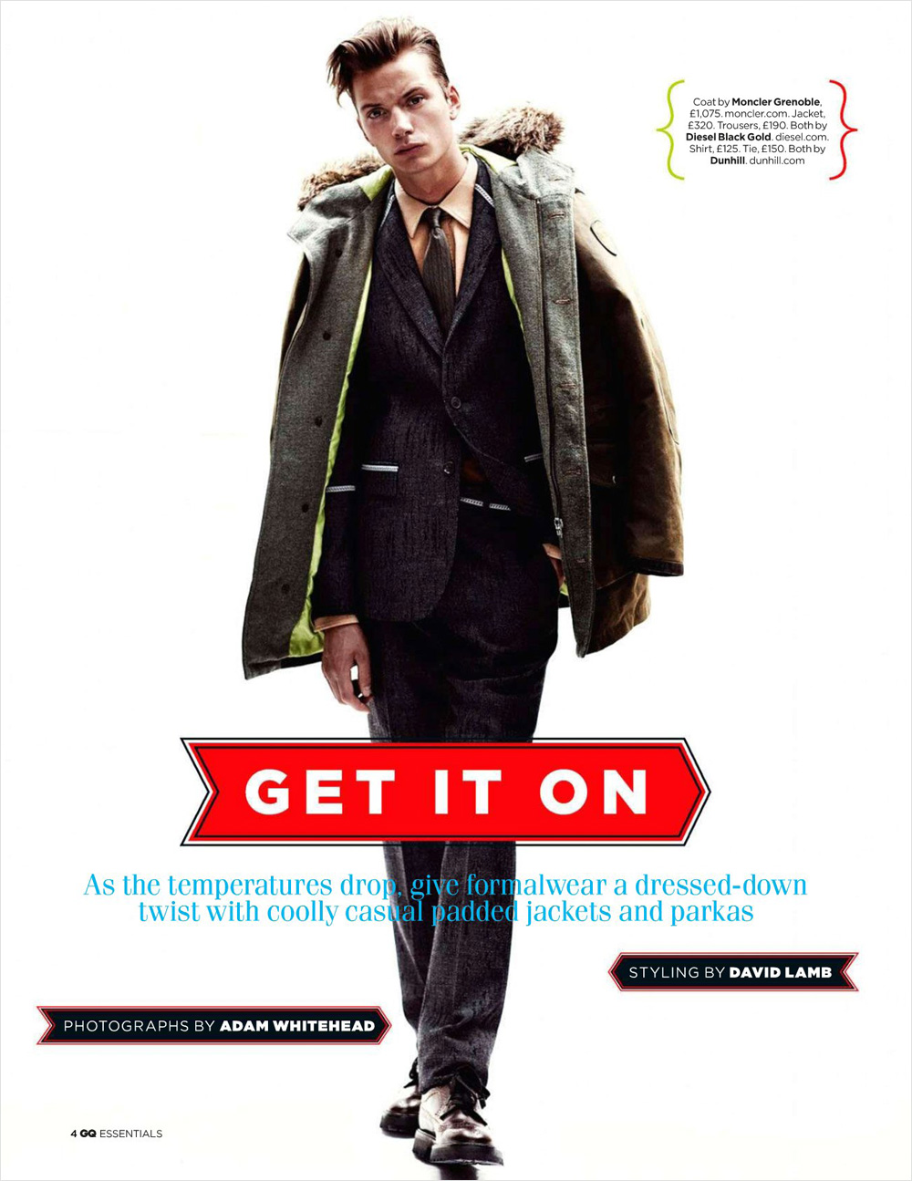 Linus Gustin for GQ UK September 2012 — Get It On