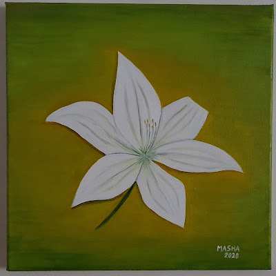 Peinture sur toile Masha Une fleur de lys