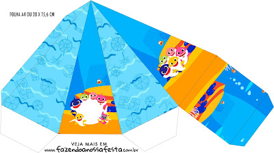 Baby Shark Party Free Printable Boxes. 