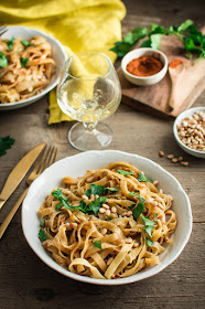 Tagliatelle au beurre épicé