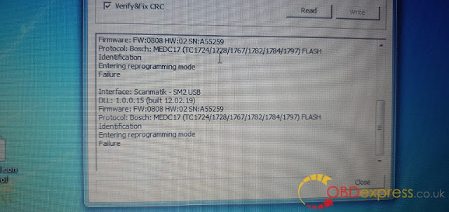 Solved!  KTM Bench identified Bosch MEDC17 ECU failure 1