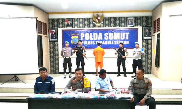 Polres Tapteng Ciduk Pelaku Pencabulan Anak Dibawah Umur  