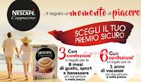 Logo Nescafé Cappuccino 2017: premi sicuri Card 2x1 per benessere, ristoranti e vacanze