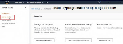 Copia de seguridad de AWS (AWS Backup)