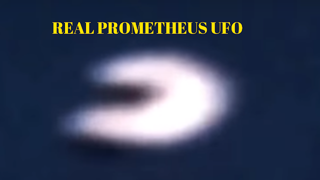 UFO that looks like the Prometheus movie spaceship.