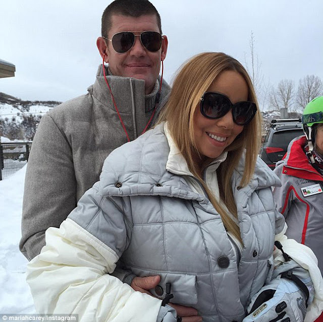 Penyanyi Mariah Carey membuat lawatan ke Aspen untuk meraikan Krismas tahun ini