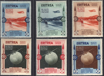 Eritrea - Italian colony - 1934 - 2 nd International Exhibition of Colonial Art - Airmail