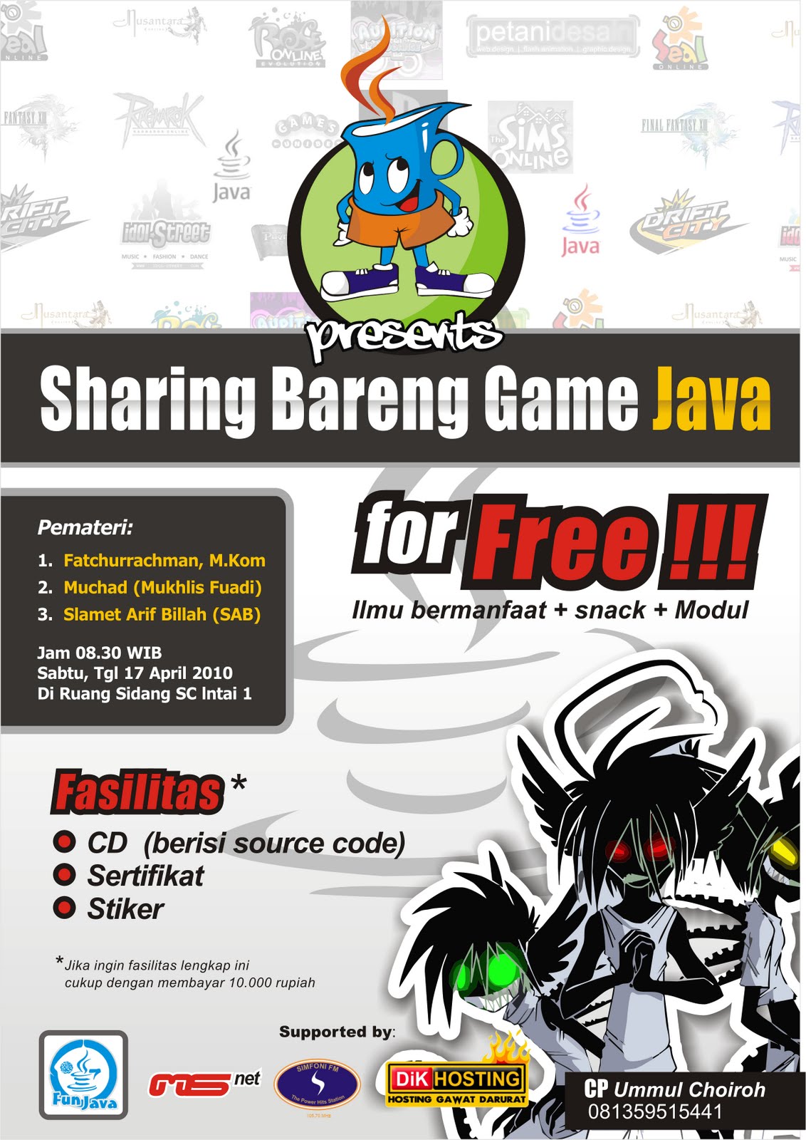 REPORTASE KHUSUS: Sharing Bareng Game Java with Fun Java