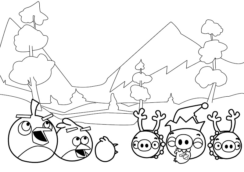 New Angry Birds Coloring Pages title=