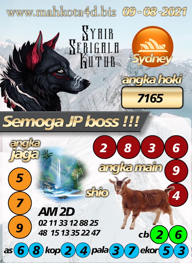 Syair Prediksi Togel Sydney - SDY Senin, 09 - Agustus - 2021