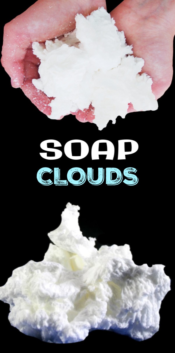 Turn soap into fluffy clouds with the exploding soap experiment for kids! One bar of Ivory soap and a microwave is all you need for this project!   #soapclouds #ivorysoapexperiment #explodingsoapexperiment #ivorysoapinthemicrowave #soapexperimentforkids #soapcloudsexperiment #ivorysoap #scienceexperimentskids #growingajeweledrose