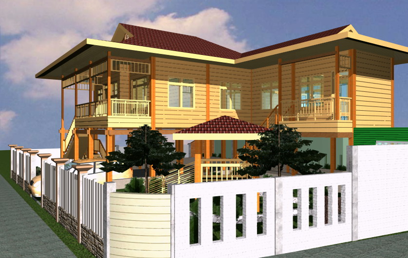 Desain Rumah  Panggung  dengan Program Archicad S U P E R 