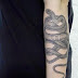 Powerful Mamba Snake Attacking Tattoo Designs