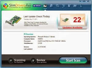 تحميل برنامج SlimDrivers للبحث التلقائي عن تعريفات الويندوز من الانترنت