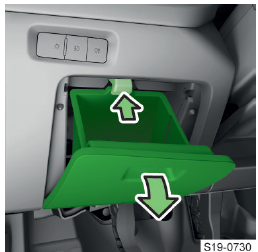 Access to fuses – left-hand drive