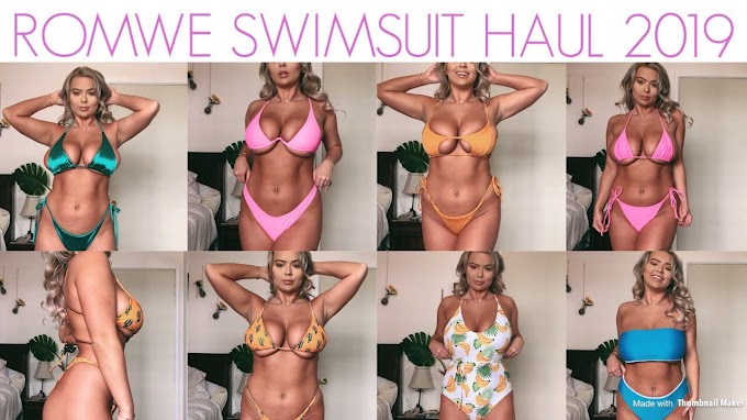 ROMWE SWIMSUIT HAUL 2019