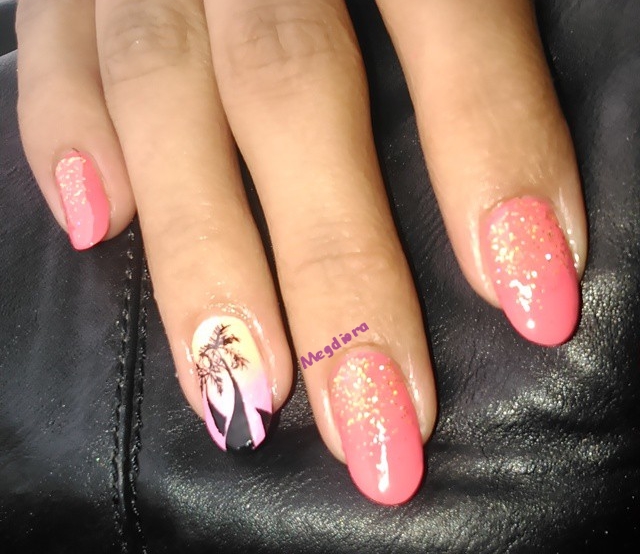 Nail art / palmier