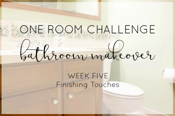 Week five One Room Challenge bathroom progress