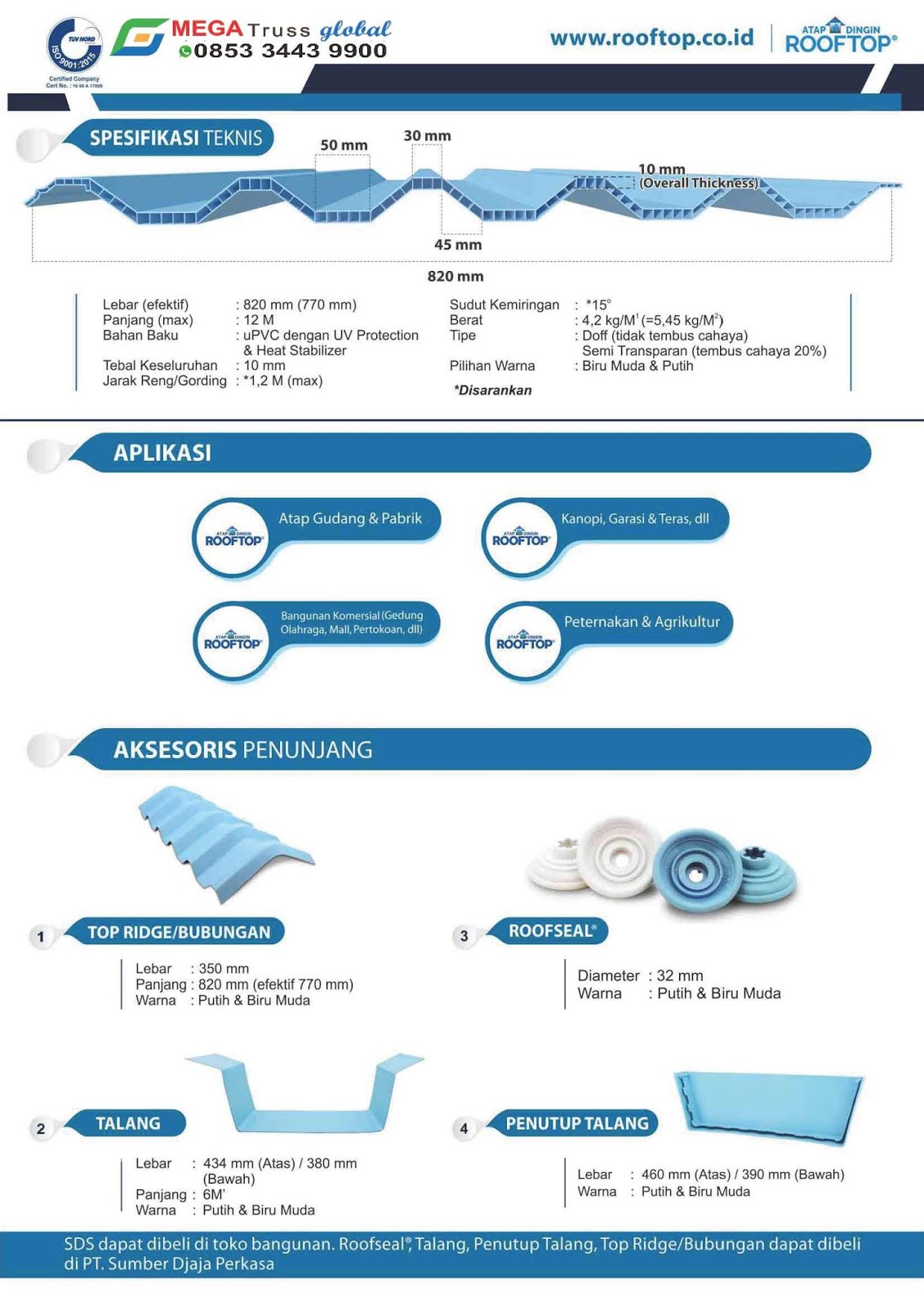 Brosur Atap PVC ROOFTOP Depogenteng com Pusat 