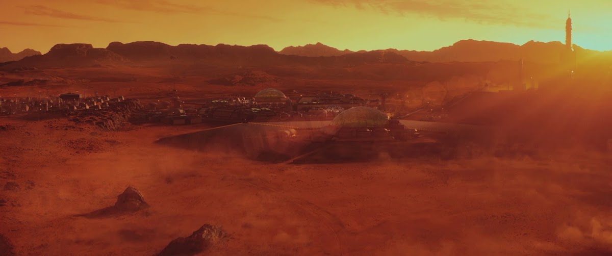 Sunshine over Mars colony