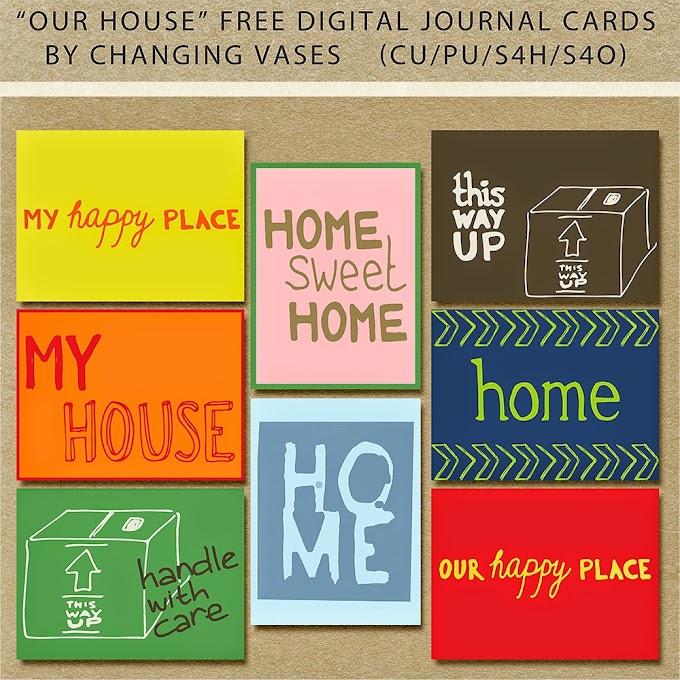 Our House - Free Digital Journal Cards