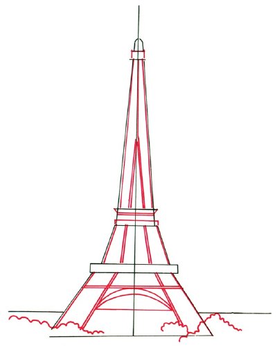 Mo t How to draw the Eiffel Tower 