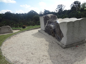 Obra do artista Kota Kinutani no Parque do Carmo