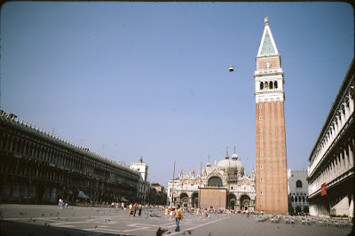 Venice - Piazza San Marco and Clock Tower (15th) and Basilica Di S. Marco (832)