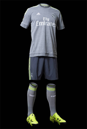 segunda equipación Real Madrid 2015 2016 camiseta pantalones y medias