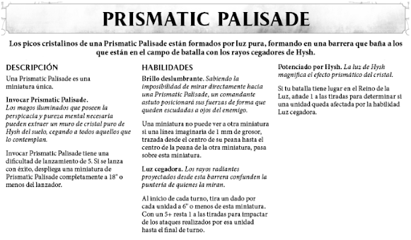 Prismatic Pallisade