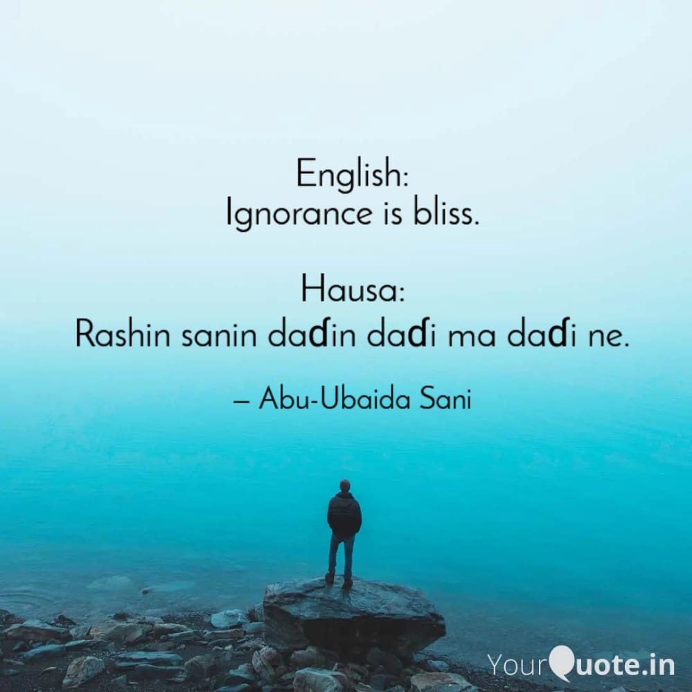 Abu-Ubaida Sani (English-Hausa Proverbs)