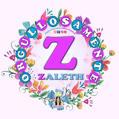 Nombre Zaleth - Carteles para mujeres - Día de la mujer