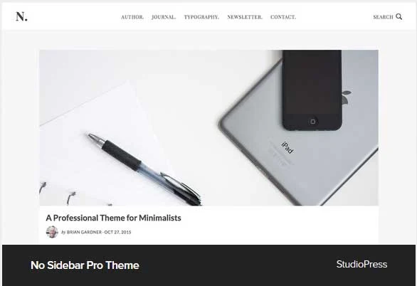 No Sidebar Pro Theme Award Winning Pro Themes for Wordpress Blog : Award Winning Blog