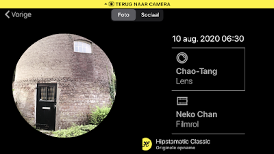 Schermafbeelding Hipstamatic-instellingen Chao-Tang + Neko Chan