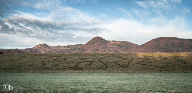 Land art of frost, ice and snow Miha Brinovec