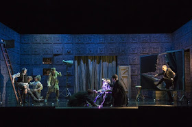 Act One, Olympia with the doll centre stage - Offenbach's The Tales of Hoffmann, English Touring Opera, © Richard Hubert Smith